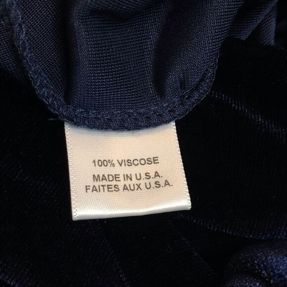 Misa Los Angeles Aliya Velvet Pant Wide Leg Full Length Date Trip Blue XS NWOT - Picture 12 of 12